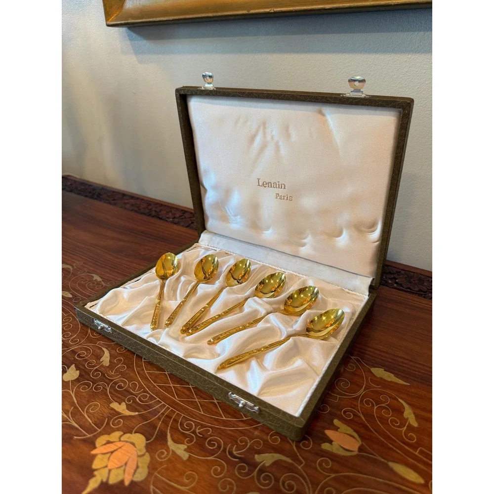 Vintage Lenain Paris‎ Espresso Spoons - Set of 6